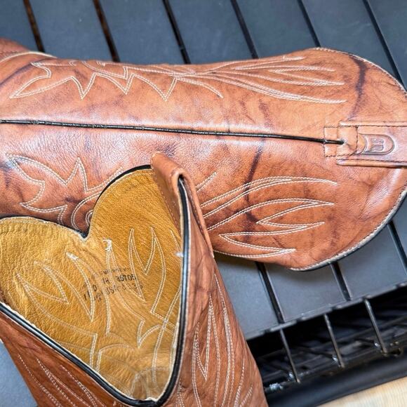 Vintage Marbled Cowboy Men\'s Boot